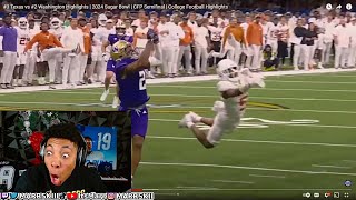 MARRSKII Reacts to Texas vs Washington CFP [upl. by Otit]