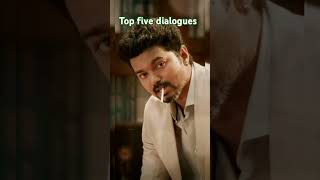 Vijay thalapathi dialogues top 5 dialoguessouth dialogue trinding reels southmovie status [upl. by Shevlo541]