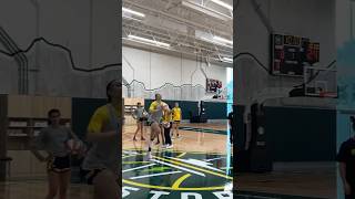 Crystal Dangerfield and Dearica Hamby hit from half court [upl. by Oicnedif]