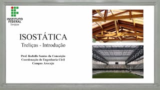 ISOSTÁTICA 18  Treliças  Introdução e Métodos de Cálculo [upl. by Malvin]