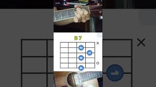 belajar gitar pemula kunci dasar kunci B 7 learn beginner guitar basic key B7 [upl. by Schach]