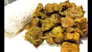 Pork Green Masala Curry  Pork Green Curry Mangalorean Recipe [upl. by Naes]