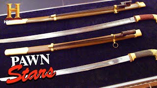 Pawn Stars ILLEGAL Russian Swords BANNED by the Geneva Convention Season 18 [upl. by Mcgruter]