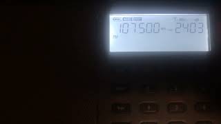 FM DX Radio Kiss Kiss Calabria 1075 MHz From Malta Tropo [upl. by Aneehsyt]