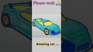 How To Draw Car Car Drawing Simple car shorts drawing trending art [upl. by Kcyred]