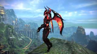 TERA  Castanic Female  Raging Fires Armor Full Set [upl. by Dewie334]