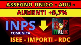 ASSEGNO UNICO AUMENTI DAL 1° GENNAIO 2024 [upl. by Ahsikel]