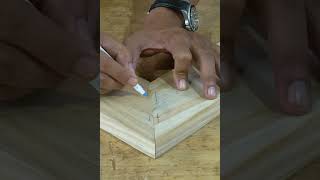 Amazing Technique Woodworking pin lock joints woodworking shorts [upl. by Diarmuid]