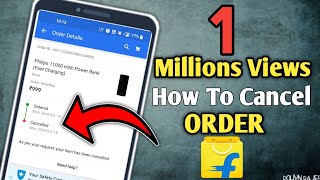 HOW TO CANCEL ORDER ON Flipkart  IN HINDI Flipkart order cancel kaise kare [upl. by Neellok775]