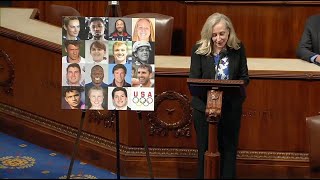 On US House Floor Spanberger Honors 15 Virginia Athletes Competing in the 2024 Paris Olympics [upl. by Reffotsirhc136]