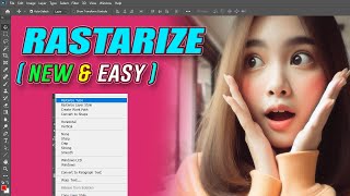 How to rastarize in Photoshop [upl. by Adnohser]