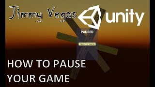 Mini Unity Tutorial  How To Pause The Game And Create A Pause Menu C [upl. by Whitford58]