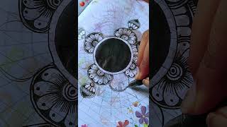 How to draw mandala  Easy and simple mandala art  mandala art shortsviral shorts [upl. by Ophelie856]