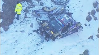 Adrien Fourmaux Accident in WRC MonteCarlo 2022  Ford Puma Rally 1 accident crash wrc rally [upl. by Happy]