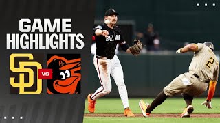 Padres vs Orioles Game Highlights 72624  MLB Highlights [upl. by Etnoled]