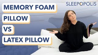 Memory Foam vs Latex Foam Pillow Review  Which is Best for You [upl. by Furnary453]