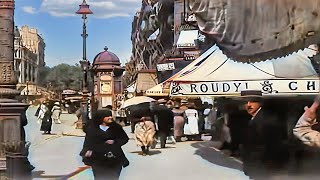 Marseille France 1920 in color 60fpsRemastered wsound design added [upl. by Dorrej419]