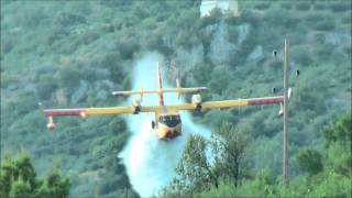 Letecké hašení požáru v Igrane ChorvatskoAerial Firefighting in Igrane Croatia [upl. by Novel]