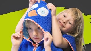 BERNINA Challenge Anleitungsvideo 14  Nähanleitung für einen KinderBadeponcho [upl. by Dikmen]