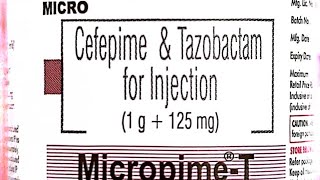 Micropime  T1g125mg Cefeprime and Tazobactam for injection [upl. by Waligore]