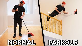 Parkour VS Normal People In Real Life [upl. by Nirihs349]