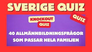 Sverige Quiz  Hur Många Rätt Får Du 🧠❓ [upl. by Cristin798]