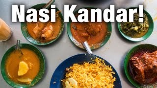 Nasi Kandar in Penang Insanely Good Curry at Restoran Tajuddin Hussain [upl. by Silda799]