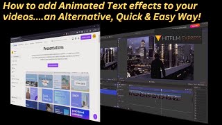 An easy quick way to add Animated Text effects to your videos  Hitfilm Express [upl. by Hay]