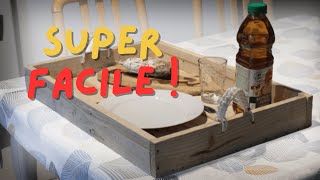 DIY Palettes  Tuto fabrication d’un plateau très utile  Étapes de A à Z ⚒️ [upl. by Arehs]