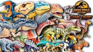 Top 20 JURASSIC WORLD CHAOS THEORY MATTEL DINOSAURS Toys  TRex Toys Dino Scan Codes [upl. by Brittan]