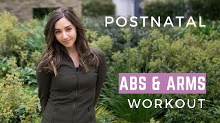 Postnatal Abs amp Arms Workout  10 Minutes [upl. by Einahpats]