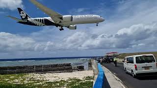 NZ 946 Landing at Rarotonga [upl. by Stern]