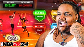 My 62 SHARPSHOOTING SHOT CREATOR IS ONE OF THE MOST FUN SHOOTING BUILDS in NBA 2K24 [upl. by Yvon]