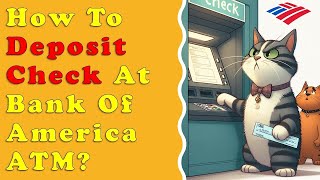 How to deposit check at Bank of America ATM [upl. by Garlan]