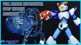 MEGAMAN X FULL ARMOR KOTOBUKIYA  STOP MOTION ASSEMBLY  stopmotion megamanx review rockmanx [upl. by Attoynek528]