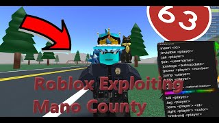 Roblox Exploiting Admin Trolling  Mano County Ep63 [upl. by Aderb]