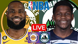 LIVE LOS ANGELES LAKERS vs MINNESOTA TIMBERWOLVES  NBA  PLAY BY PLAY  SCOREBOARD [upl. by Thalassa]