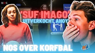 NOS over korfbal quotSuf imago en een uitverkocht Ahoyquot  KORFBALL REACTS [upl. by Scales550]