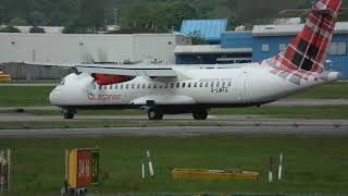 Loganair ATR 72600 GLMTG arriving at ABZ [upl. by Coe287]