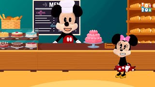 Mickey and Minnie Mouse in Pat a Cake Bakers Man [upl. by Gehman]