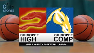 Chicopee High vs Chicopee Comp  Girls Varsity Basketball 11224 [upl. by Harwilll]