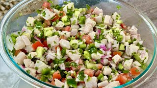 Como Hacer CEVICHE DE PESCADO TILAPIA  Con pocos ingredientes Sencillo y Rápido Receta Fácil [upl. by Noreh434]