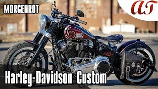 HarleyDavidson SOFTAIL SLIM Custom MORGENROT  AampT Design [upl. by Lehpar]