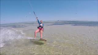 Kite Surfing Mornington Lagoon Beach Melbourne January 2018 [upl. by Anaitsirc]