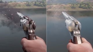 Red Dead Redemption 2  Dirty vs Clean Weapon Comparison  Sounds Reloads Cleaning Animations [upl. by Oicnedif]