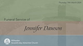 Celebration of the Life of Jennifer Dawson [upl. by Socem]