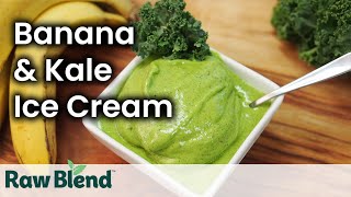 How to make Kale amp Banana Ice Cream in a Vitamix Blender  Recipe Video [upl. by Tteraj]