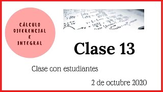 Clase 13  Teoremas de Lagrange Cauchy y LHopital 2 de octubre 2020 [upl. by Bolanger527]