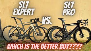 2021 SPECIALIZED TARMAC SL7 EXPERT vs PRO WHAT ARE YOU GETTING FOR YOUR MONEY [upl. by Analra]