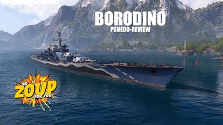 World of Warships Borodino Tier 8 Russian Premium Battleship [upl. by Sevein]